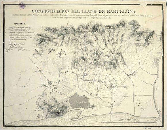 1843 _ mapa Pla de Barcelona